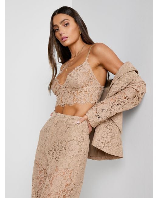 L'Agence Natural Chamberlain Lace Blazer