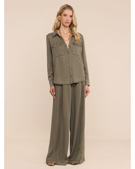 L'Agence Green Pearson Shirt
