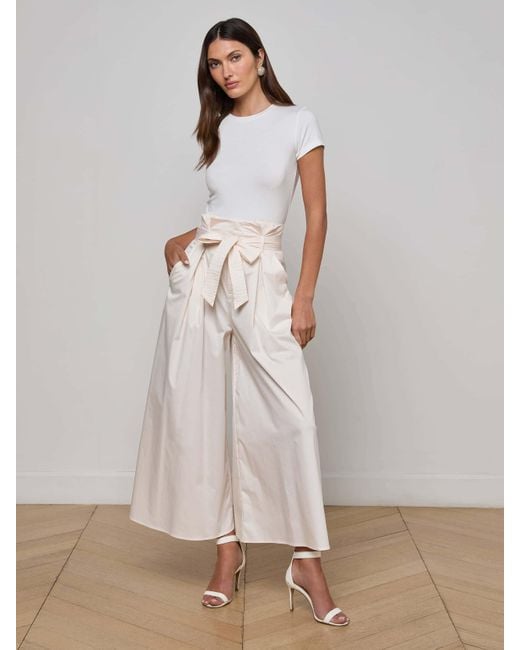 Pantalon Lowen, Blanc Vintage L'Agence en coloris Natural