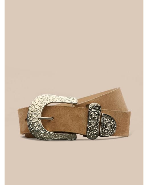 L'Agence Natural 'Agence Otera Suede Belt