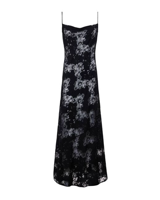 Robe Longue En Dentelle Bettie, Noir L'Agence en coloris Black