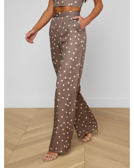 L'Agence Multicolor Livvy Straight-Leg Trouser