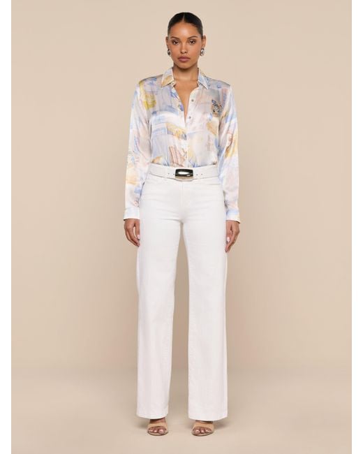 L'Agence Natural Tyler Silk Blouse Top