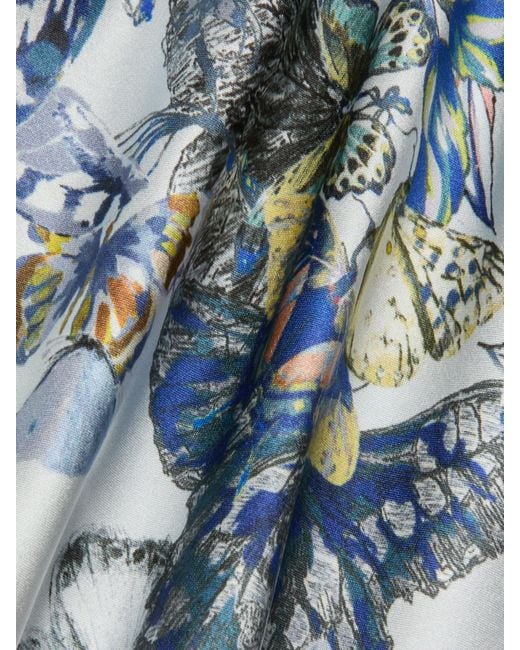 L'Agence Blue Calista Silk Camisole