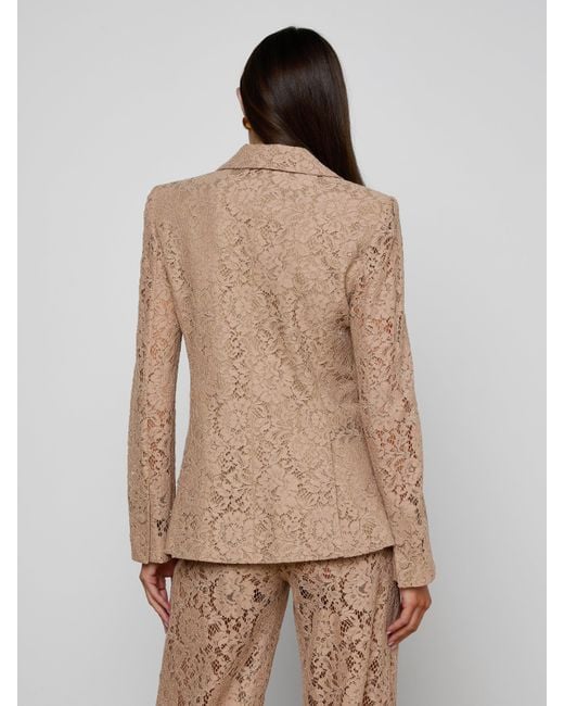 L'Agence Natural Chamberlain Lace Blazer