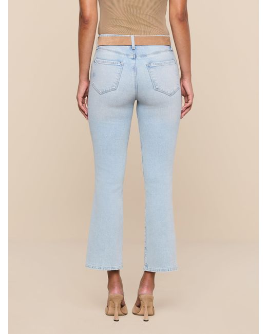 L'Agence Natural Tati Cropped Micro Boot Jean
