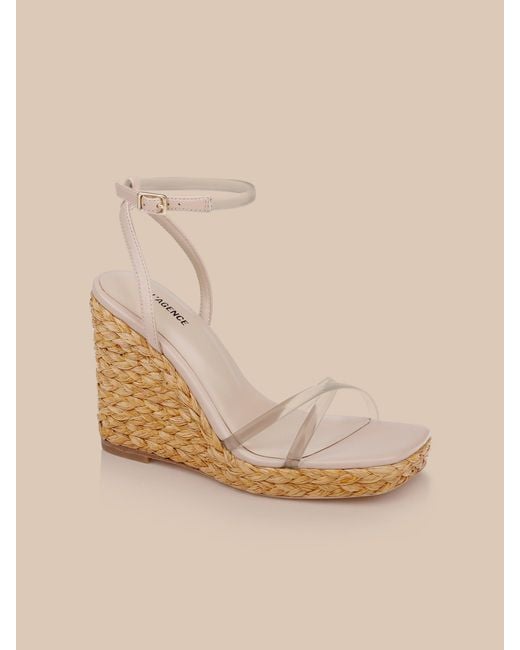 L'Agence White Malone Wedge Espadrille
