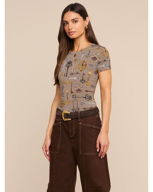 L'Agence Multicolor Ressi Fitted T-Shirt