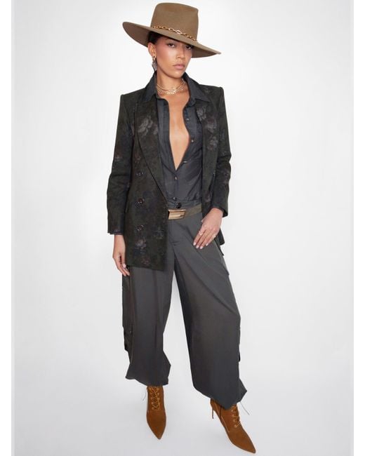 L'Agence Green Isolde Cargo Pants