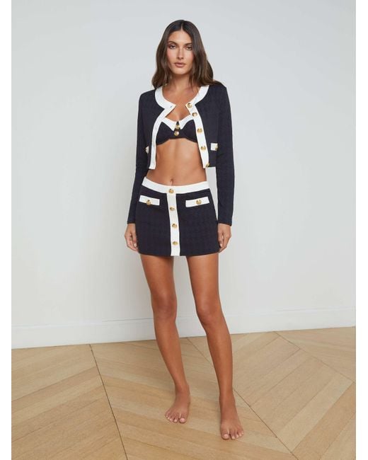 L'Agence Multicolor Adaline Cardigan Cover-Up