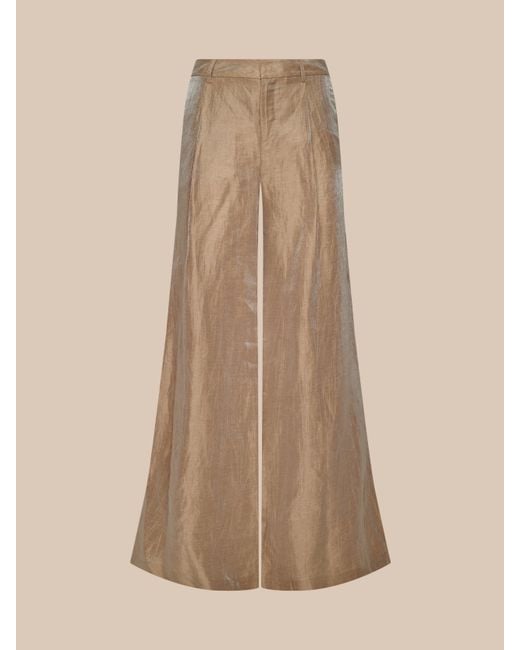 L'Agence Natural Allanah Linen-Blend Trouser