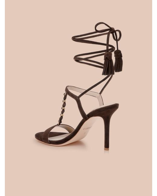 L'Agence Natural Bond Suede Sandal