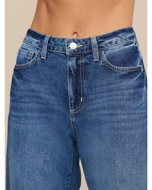 L'Agence Blue Mallis Bow-Leg Jean