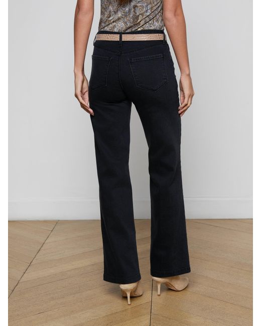L'Agence White Scottie Wide-Leg Jean