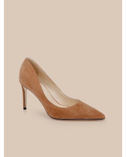 L'Agence White Maelle Suede Pump