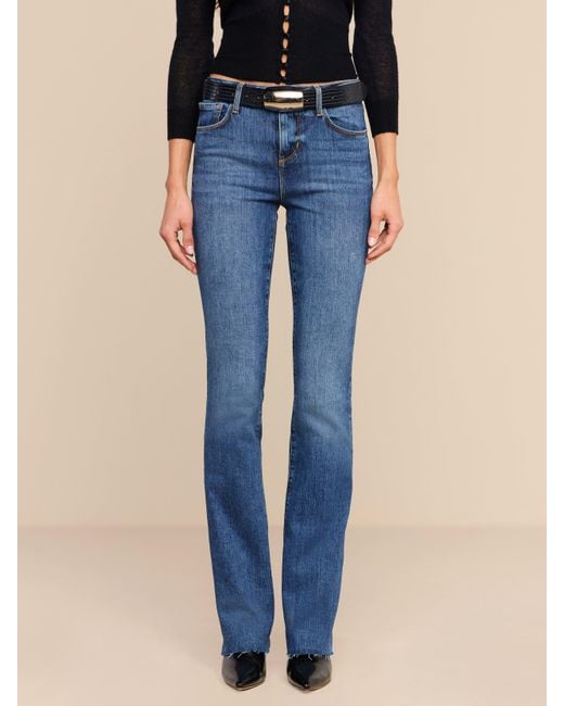 L'Agence Blue Ruth Straight-Leg Jean