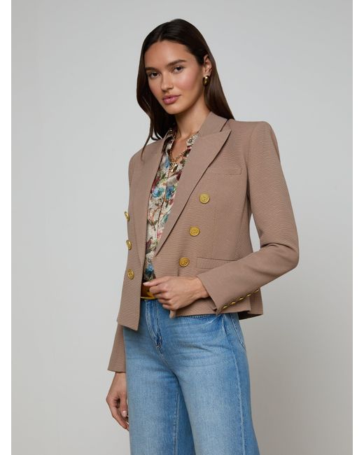 Blazer Brooke, Portabella Avec Imprimé À Fleurs Style Tapisserie L'Agence en coloris Blue