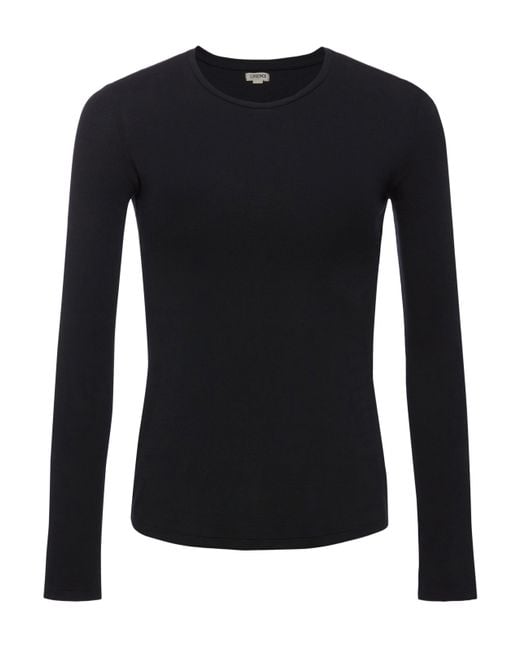 L'Agence Blue Tess Long Sleeve Tee