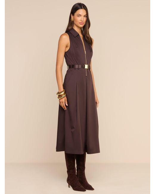L'Agence Brown Kolton Dress