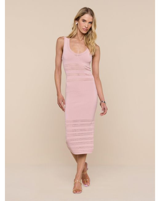 L'Agence Pink 'Agence Taren Knit Dress