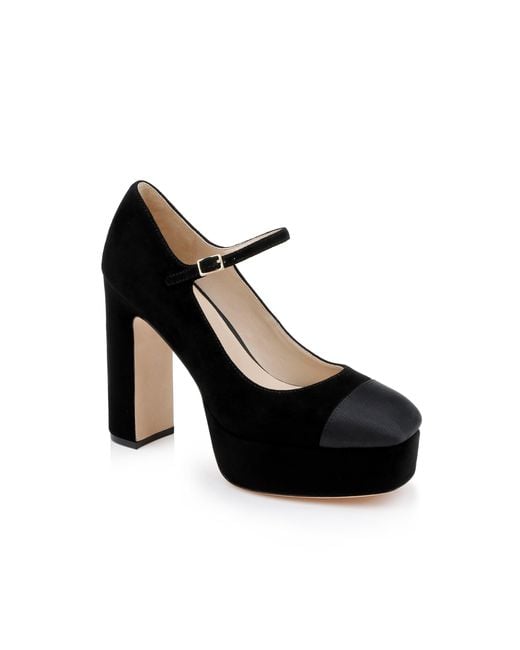 L'Agence Black Lilles Platform Pump