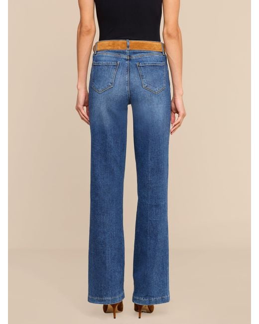 L'Agence Blue Clayton Wide-Leg Jean