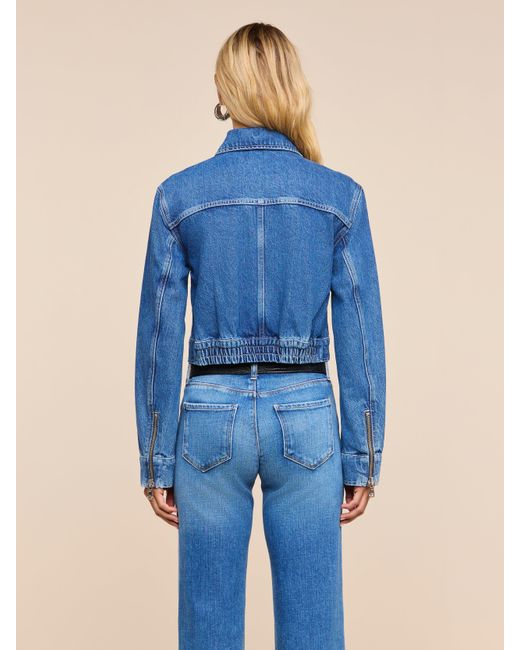 L'Agence Blue Micah Oversized Jean Jacket