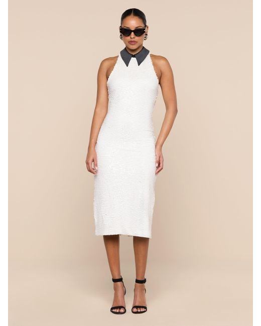 L'Agence Natural Lilith Sequin Dress
