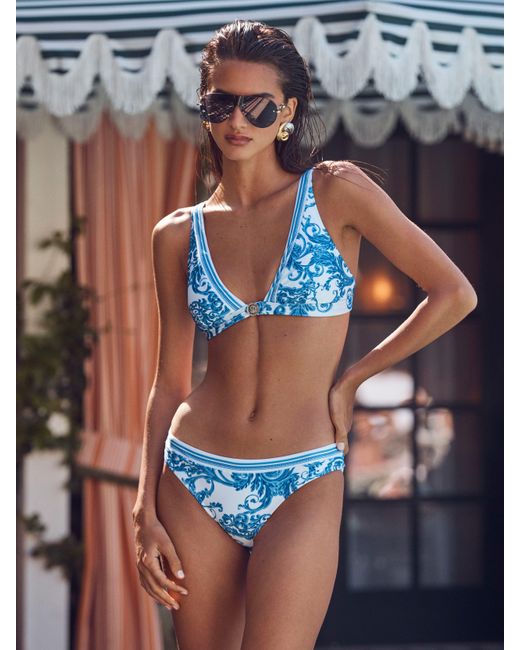 L'Agence Blue 'Agence Lexie Bikini Top