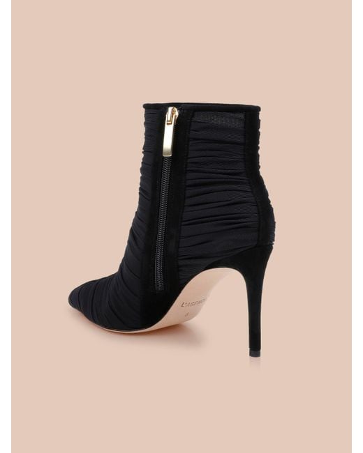 L'Agence Black Fulton Mesh Bootie