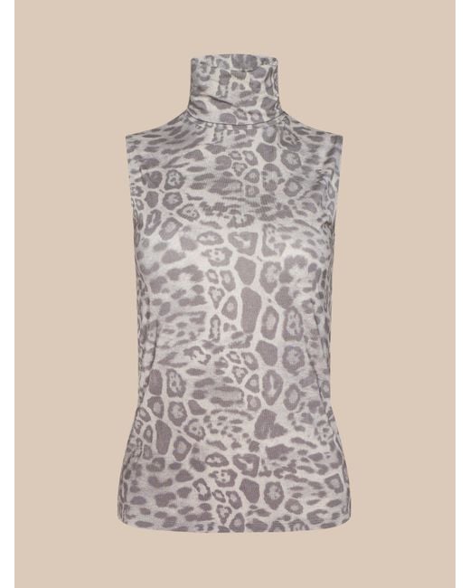 L'Agence Multicolor Ceci Sleeveless Turtleneck