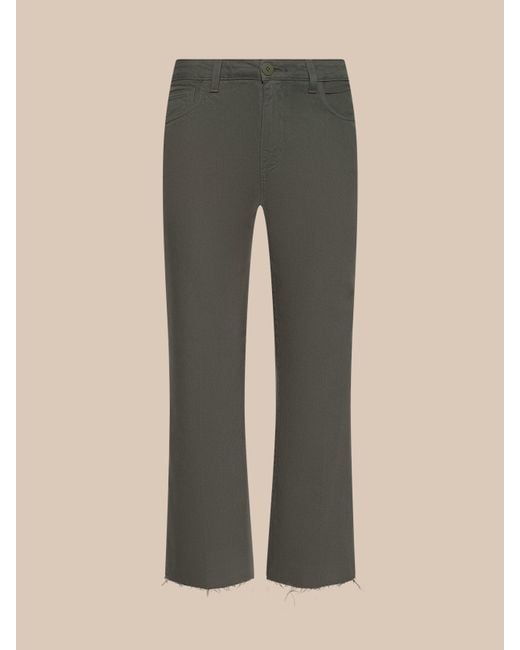 L'Agence Natural Wanda Cropped Wide-Leg Jean