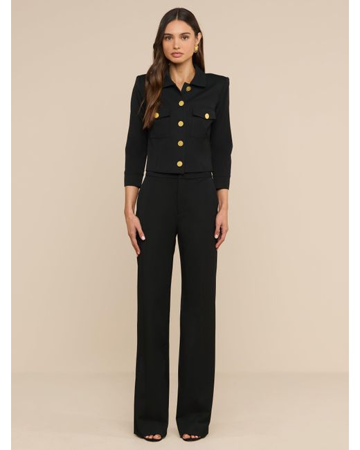 L'Agence Black Kumi Cropped Jacket