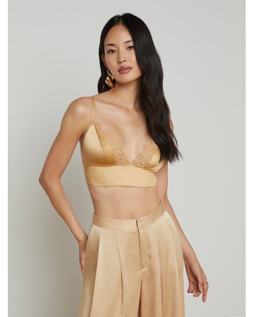 L'Agence Natural Ginger Silk Bralette