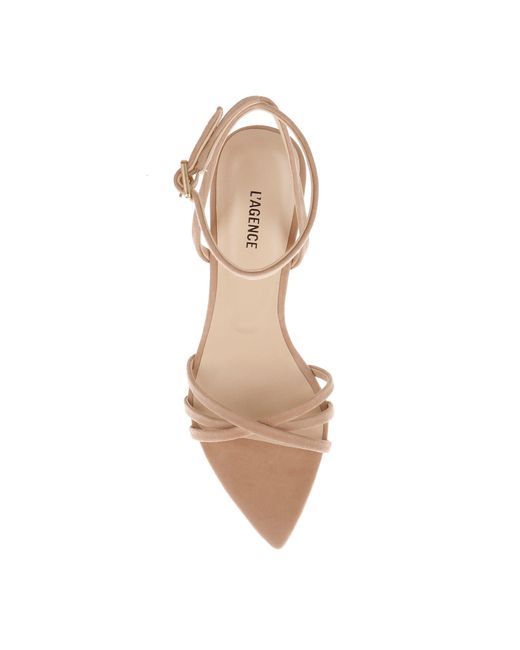 L'Agence Multicolor Dua Suede Sandal