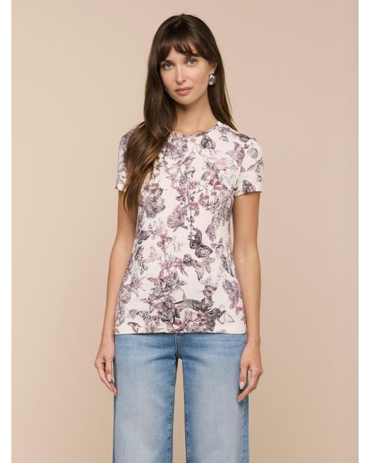 L'Agence Blue 'Agence Ressi Fitted T-Shirt