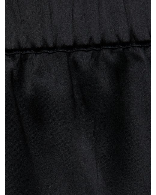 L'Agence Black 'Agence Joy Silk Lace Short