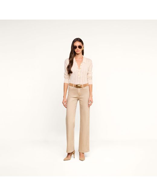 L'Agence Natural 'Agence Airy Cable Knit Sweater