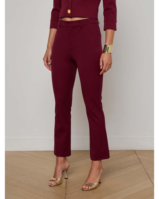 Pantalon Bootcut Ketra, Bordeaux Profond L'Agence en coloris Red