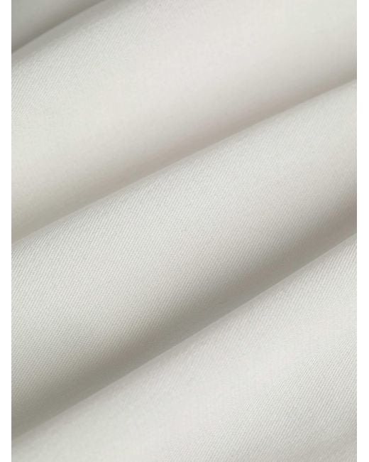 L'Agence White Dara Stretch Satin Bodysuit