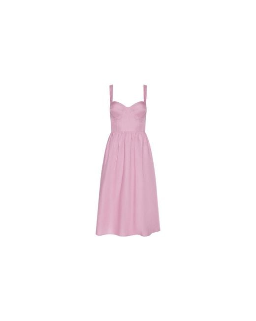 L'Agence Pink Tiani Bustier Dress