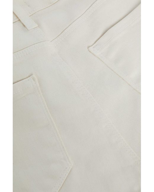 L'Agence White Selma Coated Bootcut Jean