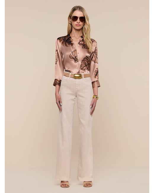 L'Agence Natural 'Agence Dani Silk Blouse Top