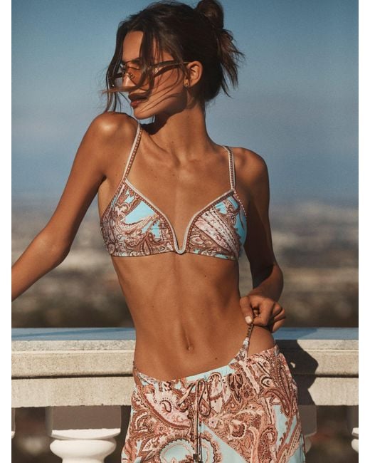 L'Agence Natural Alisha Bikini Top