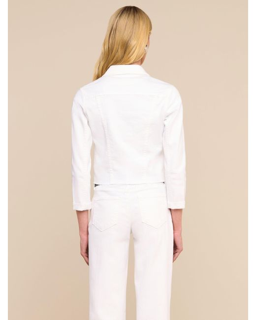 L'Agence White Janelle Denim Jacket