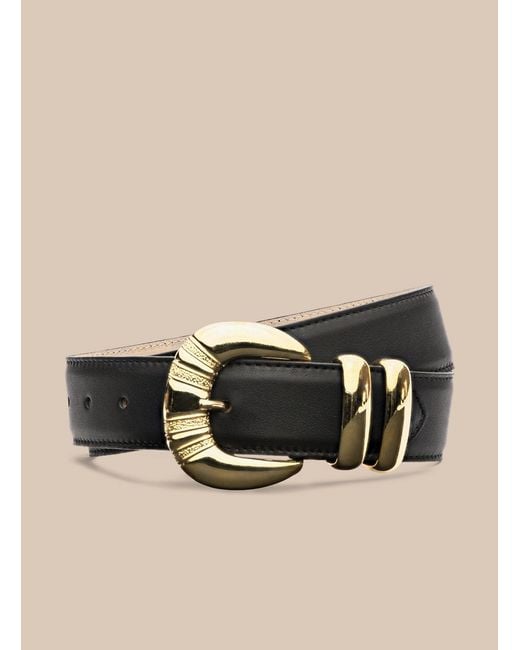 L'Agence Natural Yarros Leather Belt