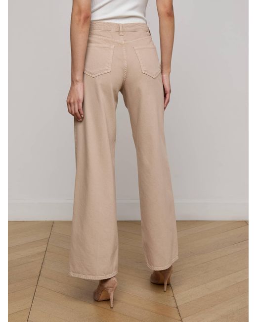 Jean Large Alicent, Kaki Pâle L'Agence en coloris Natural