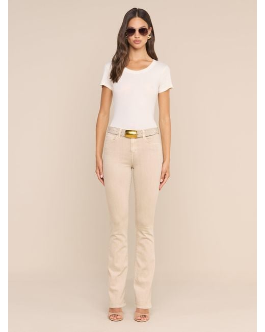 L'Agence White Cory Cotton Scoopneck Tee