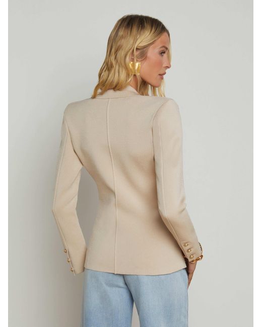 L'Agence Blue 'Agence Chamberlain Knit Blazer