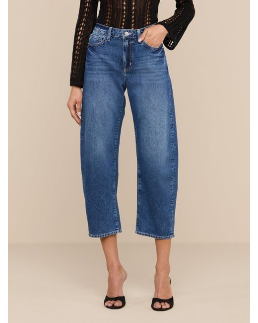 L'Agence Blue Mallis Bow-Leg Jean
